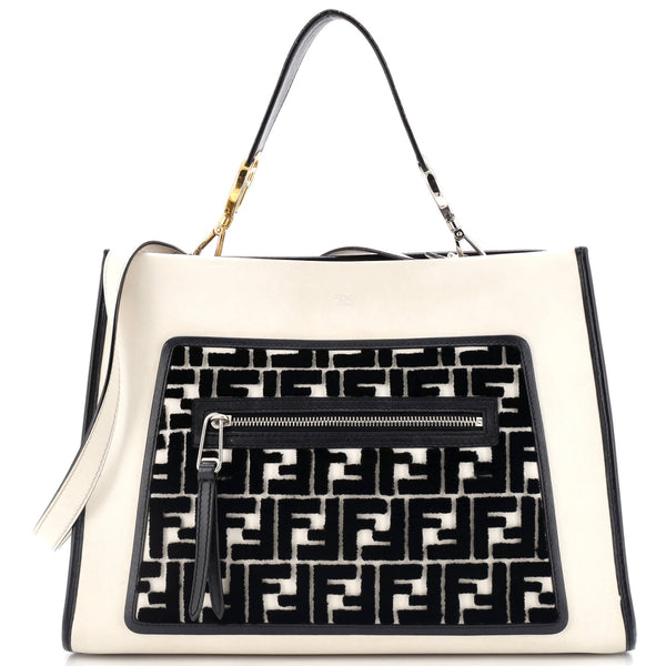 Fendi Runaway Bag Leather And Zucca