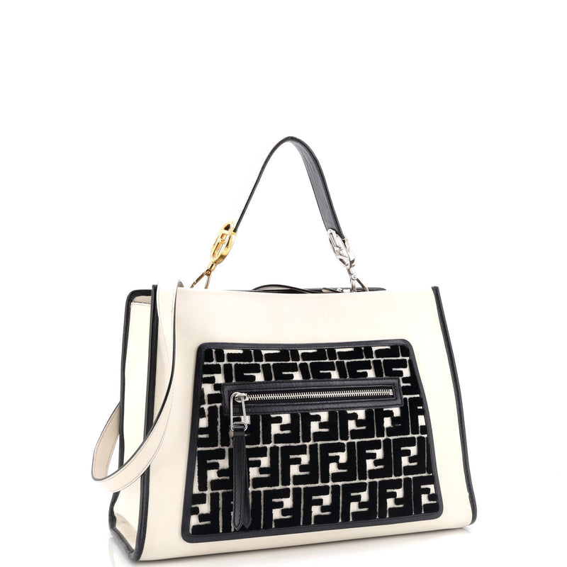Fendi Runaway Bag Leather And Zucca