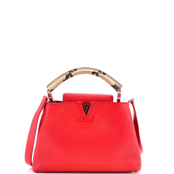 Louis Vuitton Capucines Bag Leather With