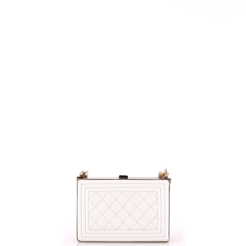Chanel Boy Chain Box Minaudiere Quilted