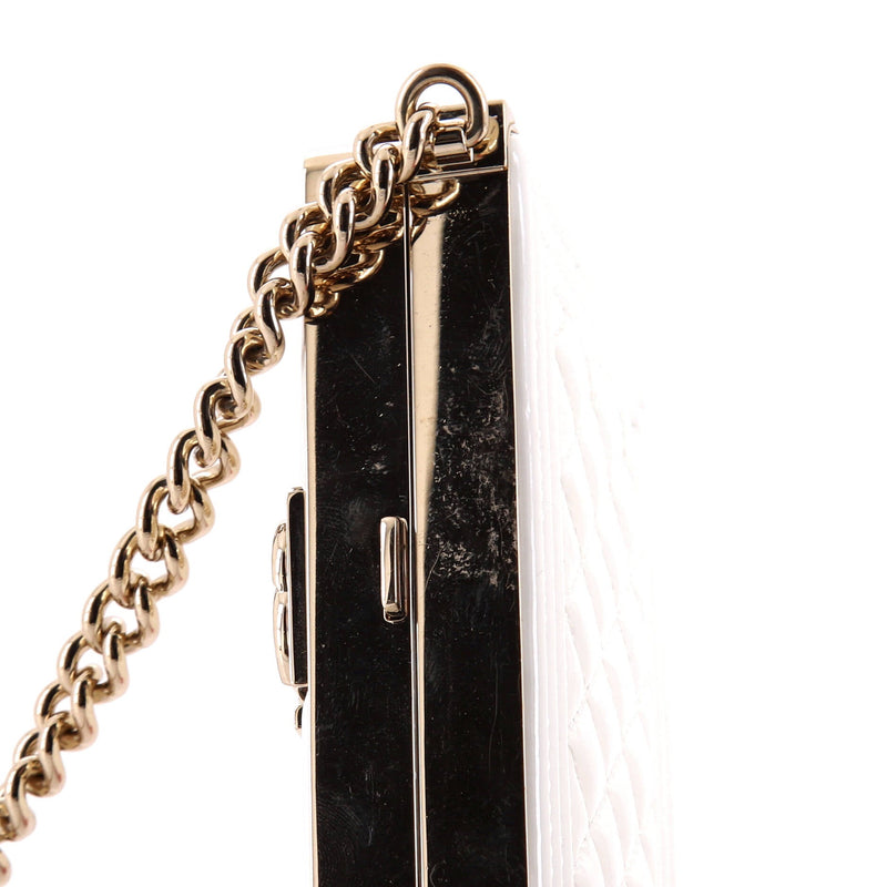 Chanel Boy Chain Box Minaudiere Quilted