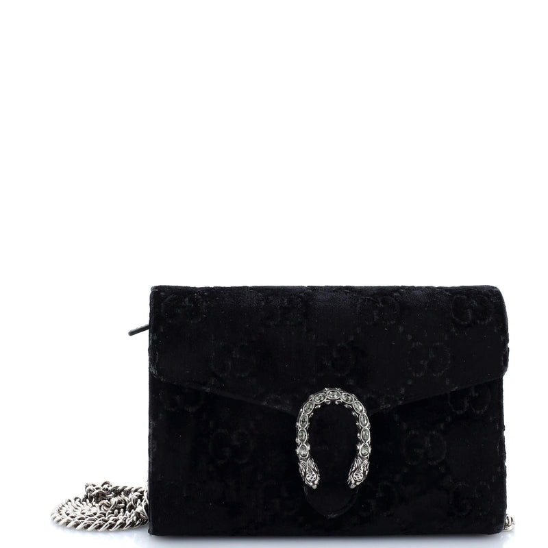 Gucci Dionysus Chain Wallet Gg Velvet