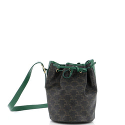 Celine Drawstring Bucket Bag Triomphe
