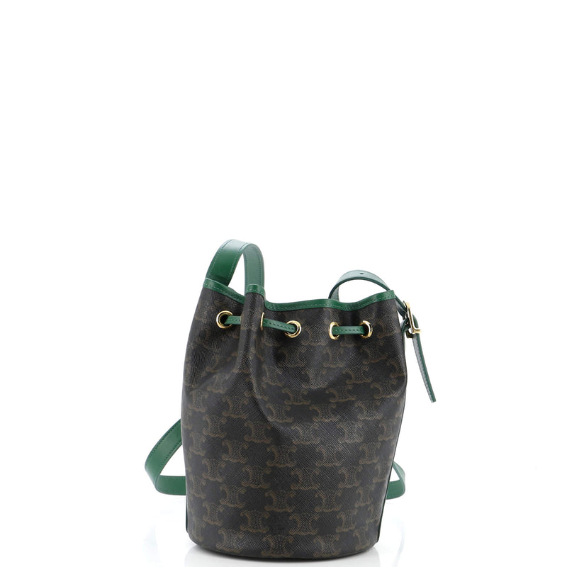 Celine Drawstring Bucket Bag Triomphe