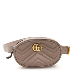 Gucci Calfskin Matelasse Gg Marmont Belt