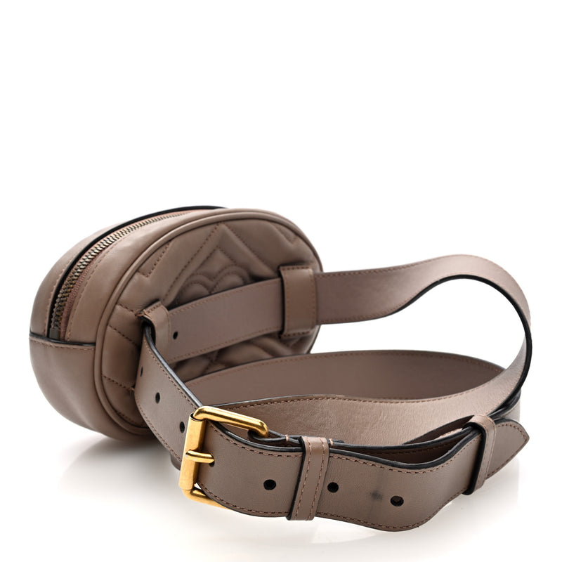 Gucci Calfskin Matelasse Gg Marmont Belt