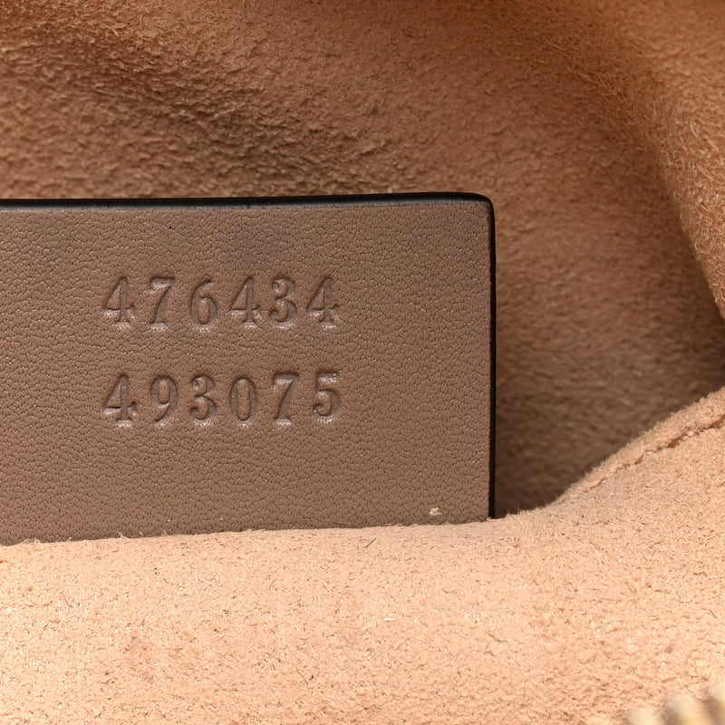 Gucci Calfskin Matelasse Gg Marmont Belt