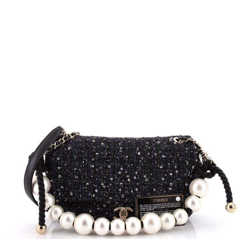Chanel Pearl Handle Flap Bag Quilted