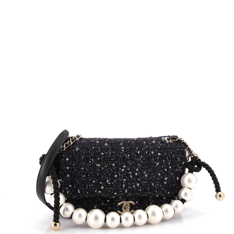 Chanel Pearl Handle Flap Bag Quilted