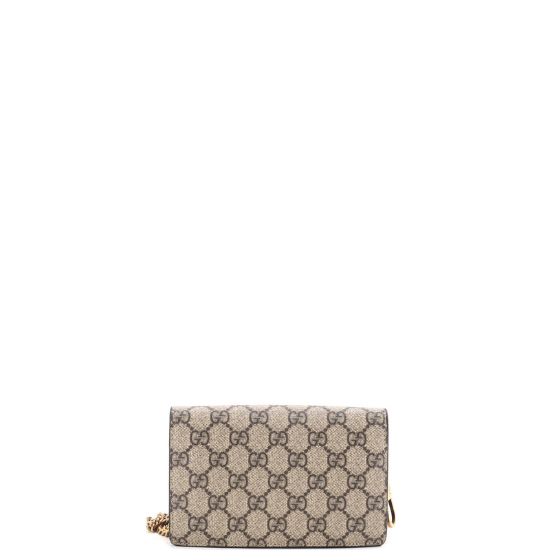 Gucci Cherries Wallet On Chain Gg Coated