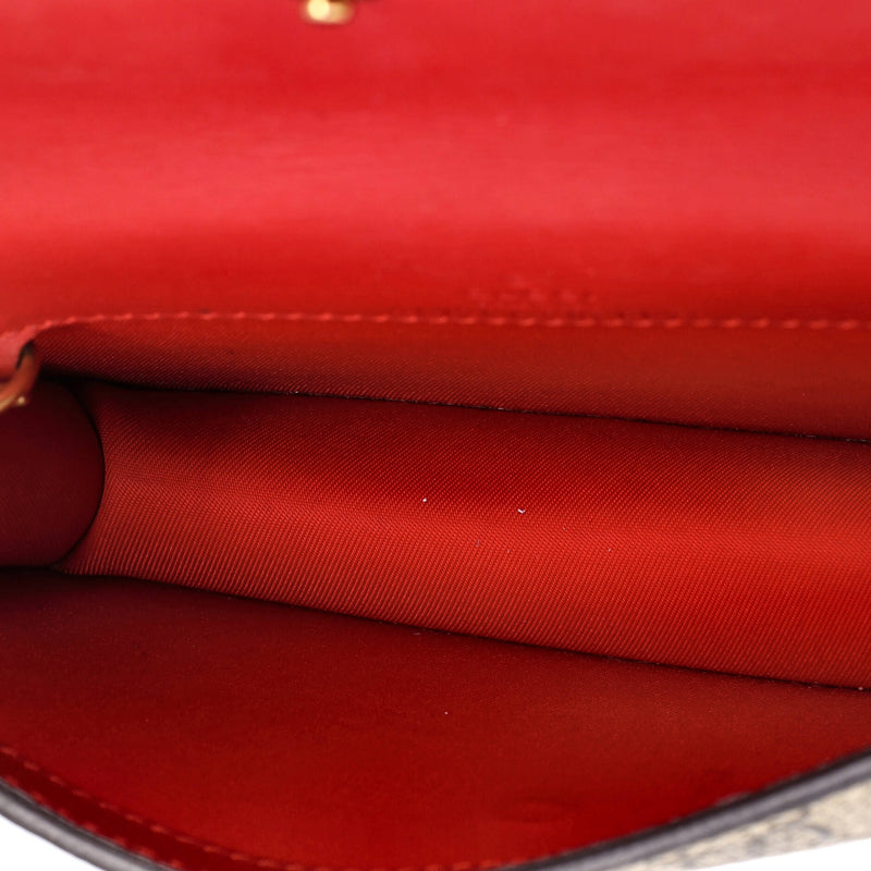 Gucci Cherries Wallet On Chain Gg Coated