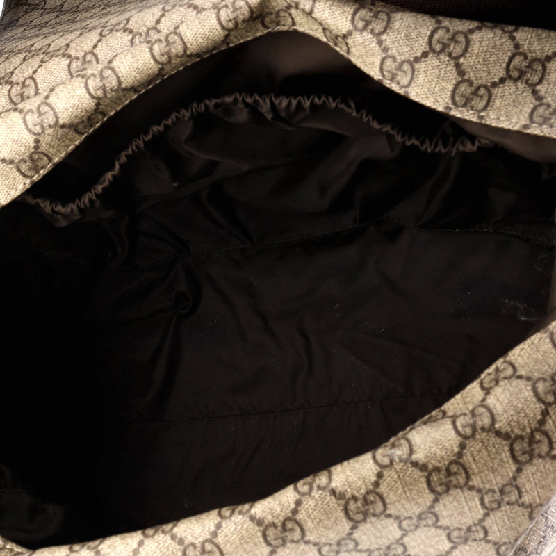 Gucci Diaper Bag Gg Coated Canvas