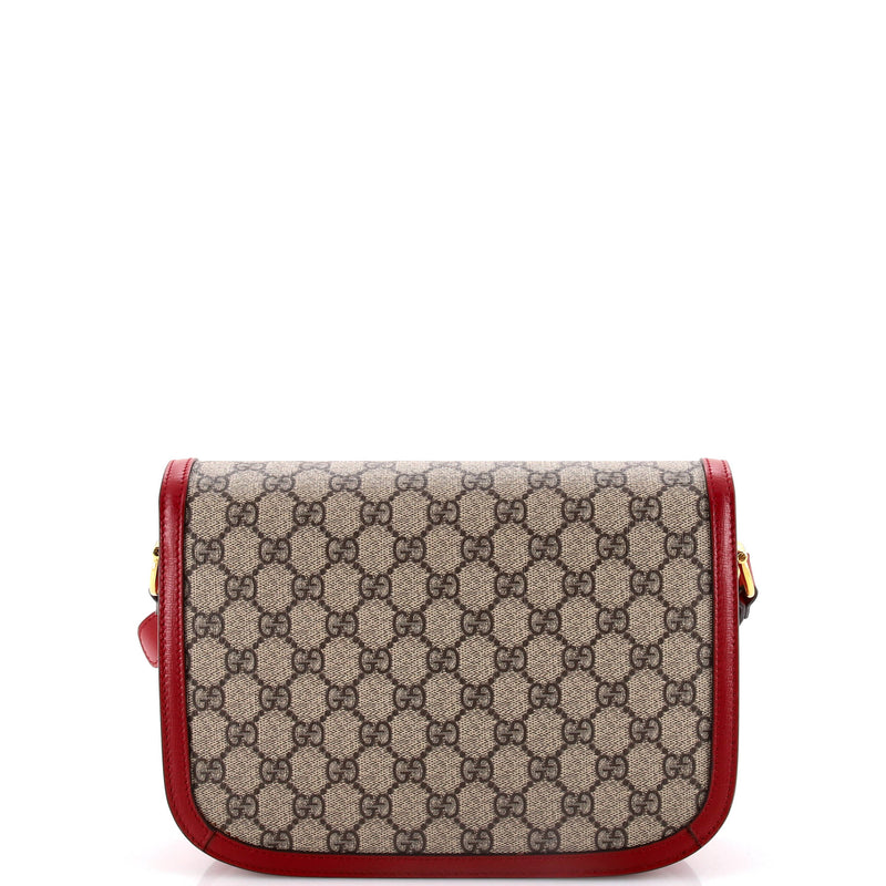 Gucci Horsebit Shoulder Bag Gg Coated