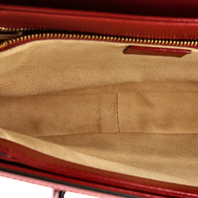 Gucci Horsebit Shoulder Bag Gg Coated