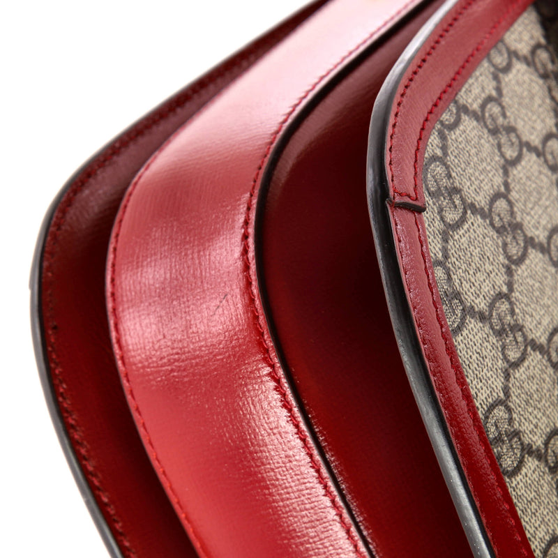 Gucci Horsebit Shoulder Bag Gg Coated