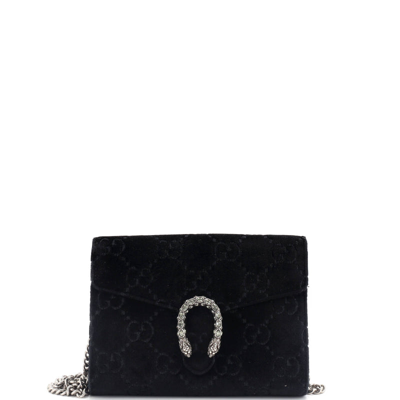 Gucci Dionysus Chain Wallet Gg Velvet