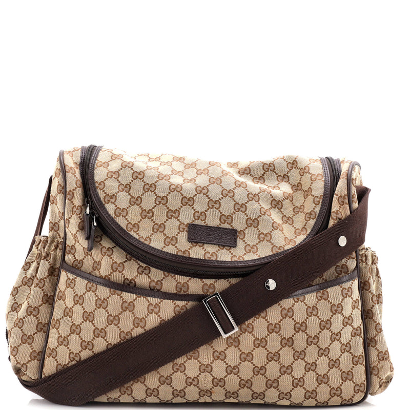 Gucci Diaper Crossbody Bag Gg Canvas
