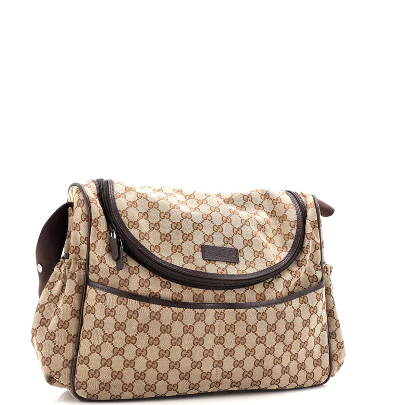 Gucci Diaper Crossbody Bag Gg Canvas