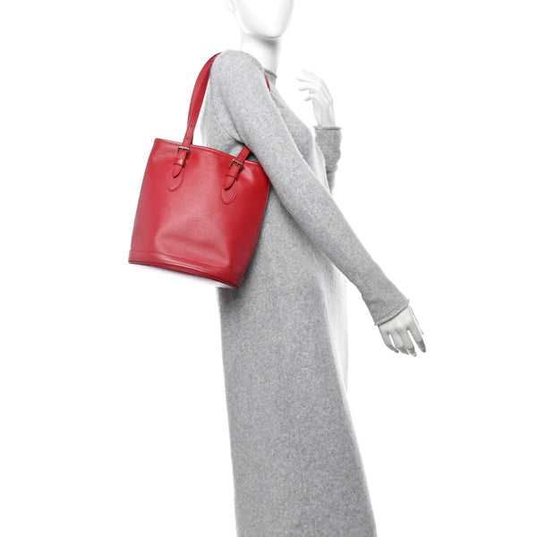 Louis Vuitton Epi Petit Bucket 23 Rouge