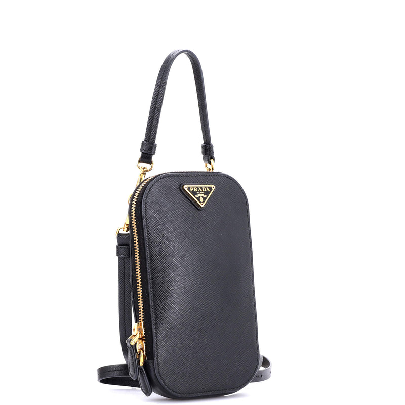 Prada Zip Phone Holder Crossbody Bag