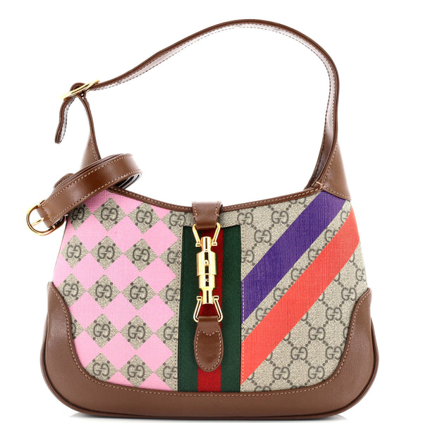 Gucci Jackie Hobo Printed Gg Coated