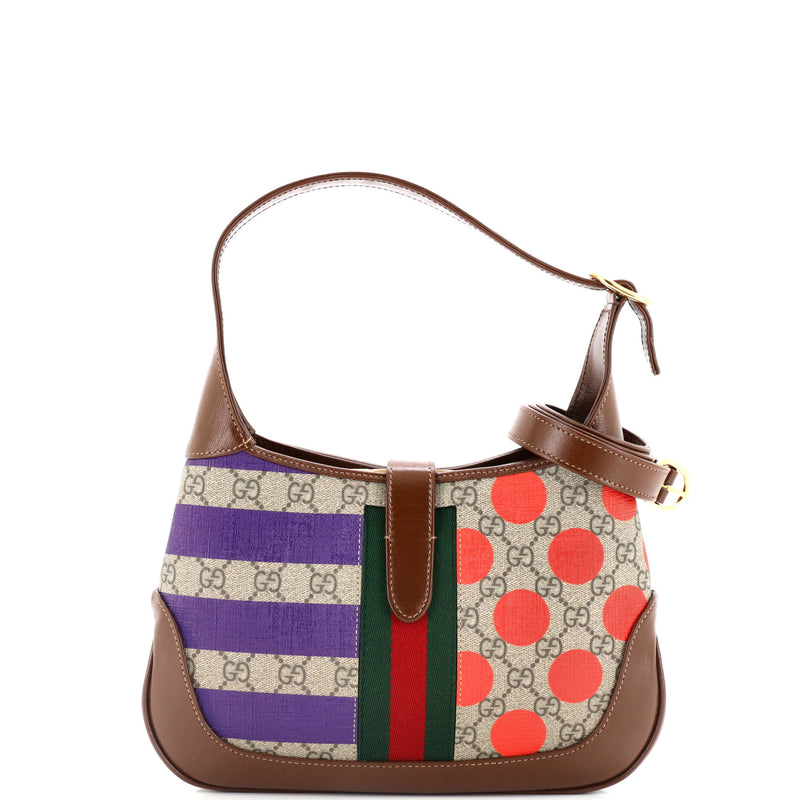 Gucci Jackie Hobo Printed Gg Coated