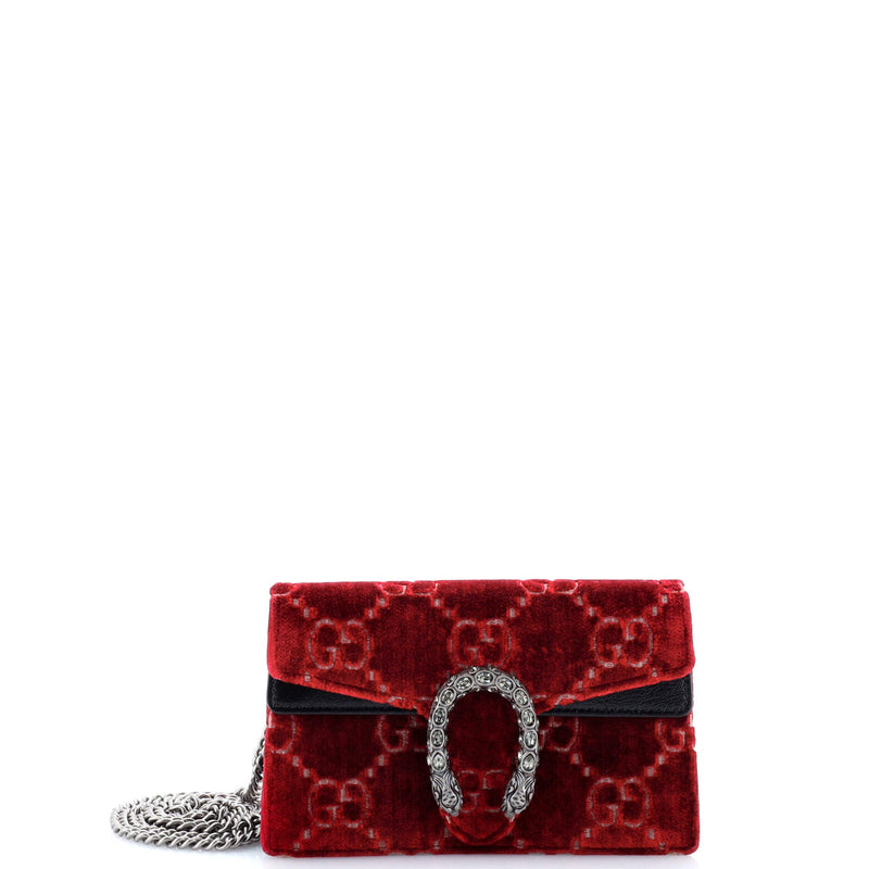 Gucci Dionysus Bag Gg Velvet Super Mini