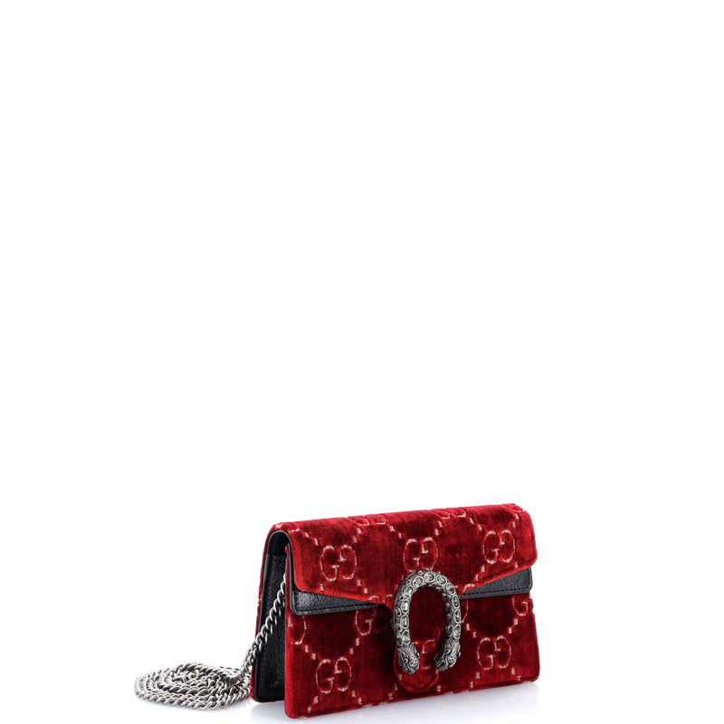 Gucci Dionysus Bag Gg Velvet Super Mini