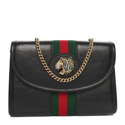 Gucci Textured Calfskin Web Small Rajah