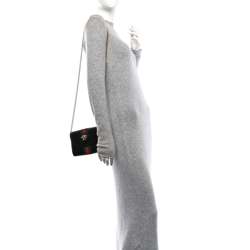 Gucci Textured Calfskin Web Small Rajah