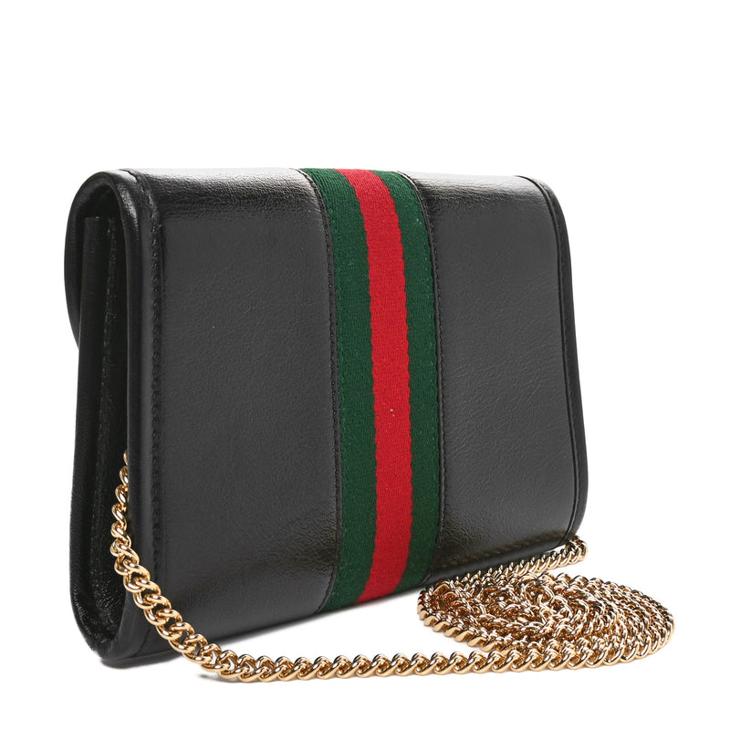 Gucci Textured Calfskin Web Small Rajah