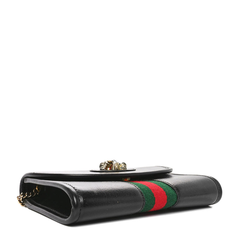 Gucci Textured Calfskin Web Small Rajah