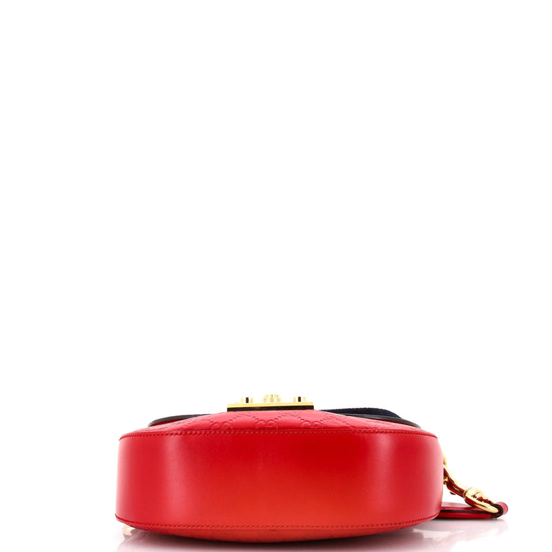 Padlock Saddle Shoulder Bag Guccissima
