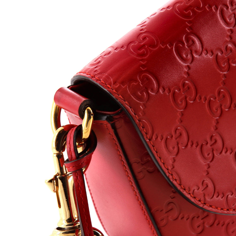 Padlock Saddle Shoulder Bag Guccissima