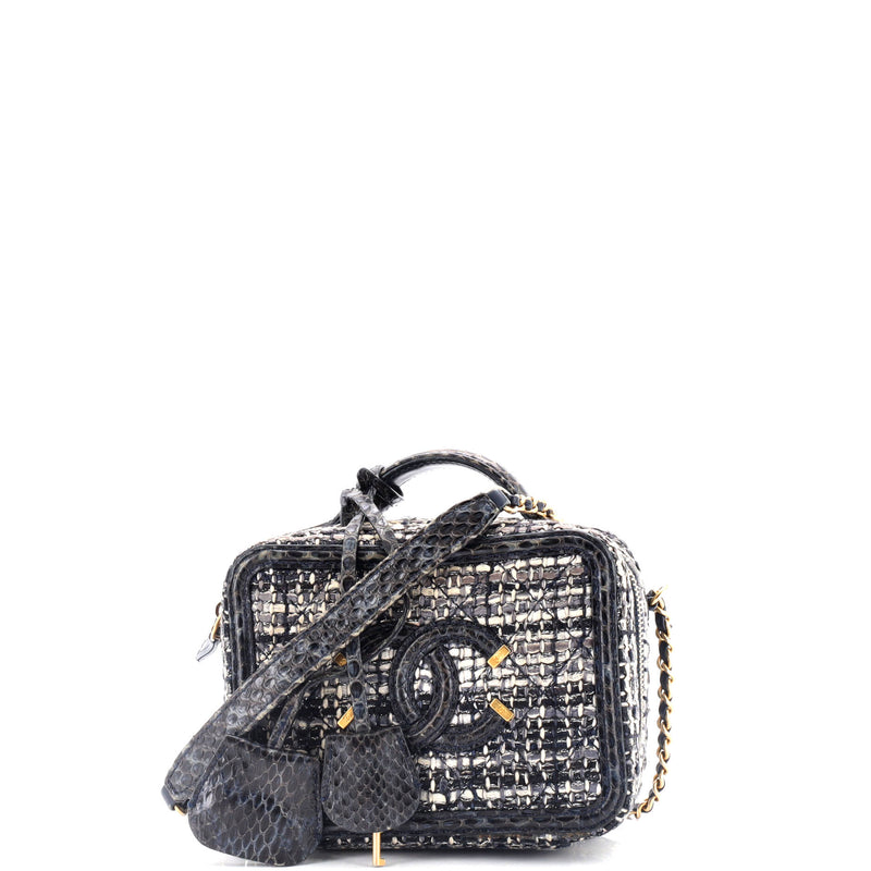 Chanel Filigree Vanity Case Quilted