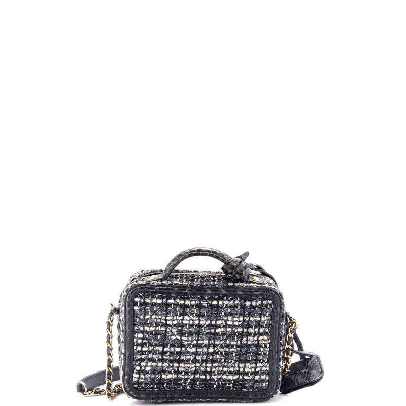 Chanel Filigree Vanity Case Quilted