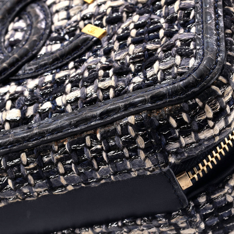 Chanel Filigree Vanity Case Quilted