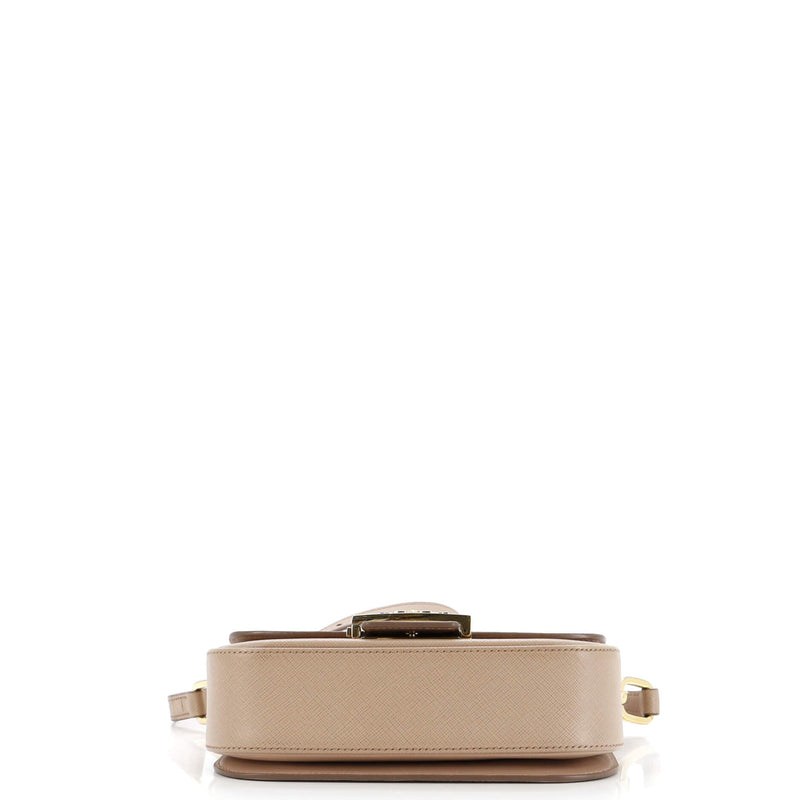 Prada Embleme Flap Bag Saffiano Leather