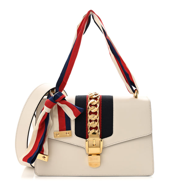 Gucci Calfskin Small Sylvie Shoulder Bag