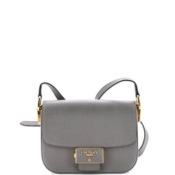 Prada Embleme Flap Bag Saffiano Leather