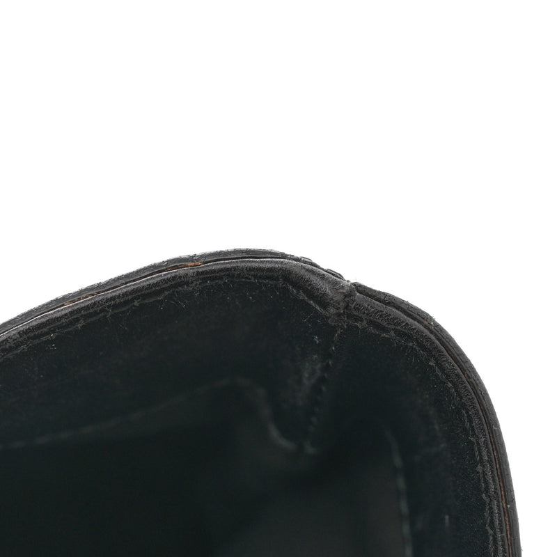 Gucci Denim Chain Bucket Tote Black