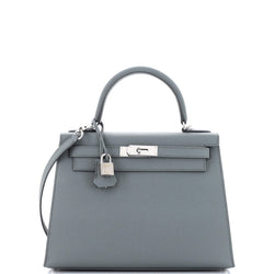 Hermes Kelly Handbag Vert Amande Epsom