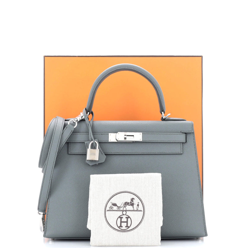 Hermes Kelly Handbag Vert Amande Epsom