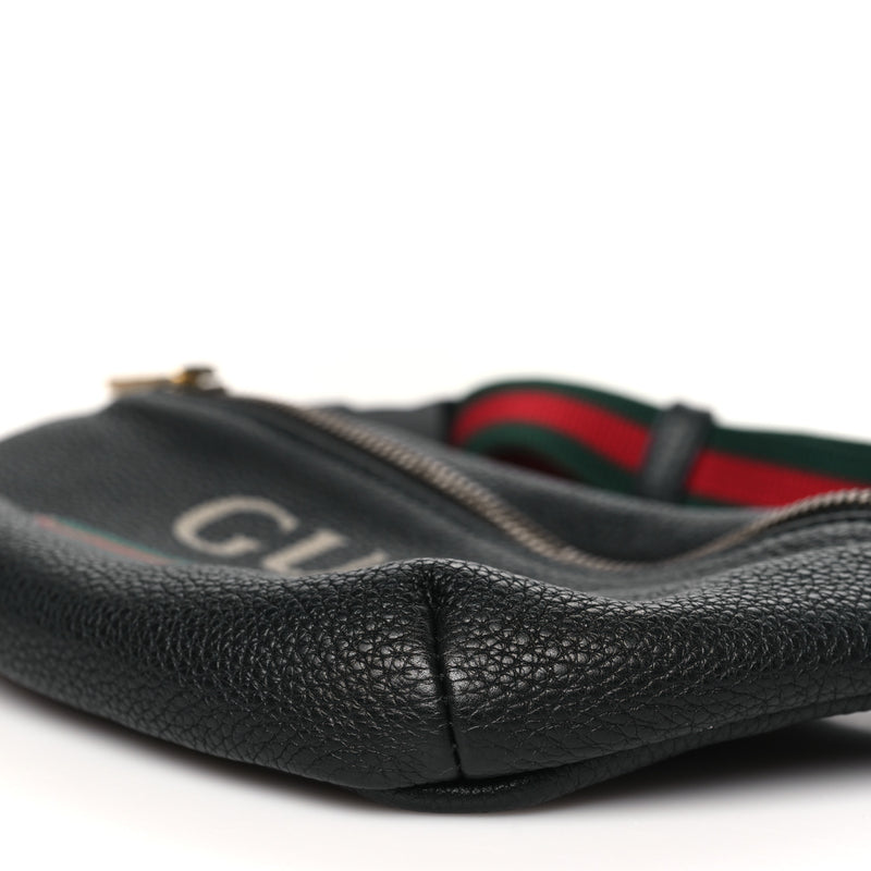 Gucci Grained Calfskin Small Logo Belt