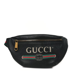 Gucci Grained Calfskin Small Logo Belt
