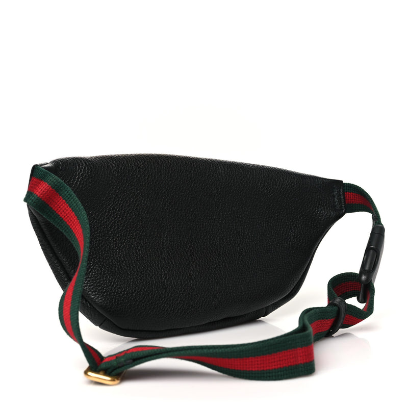 Gucci Grained Calfskin Small Logo Belt