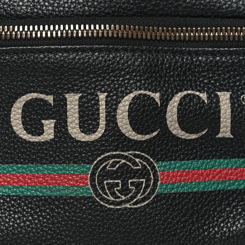 Gucci Grained Calfskin Small Logo Belt