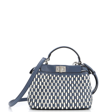 Fendi Peekaboo Bag Braided Leather Mini
