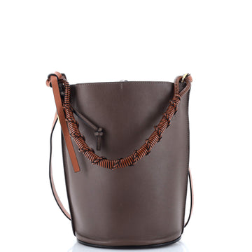 Loewe Gate Top Handle Bucket Bag Leather