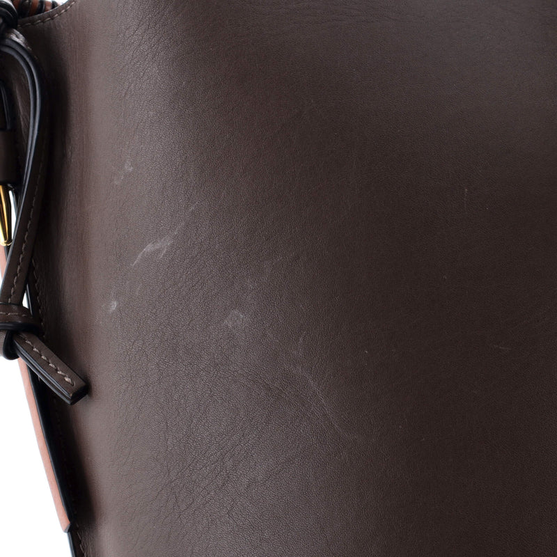 Loewe Gate Top Handle Bucket Bag Leather